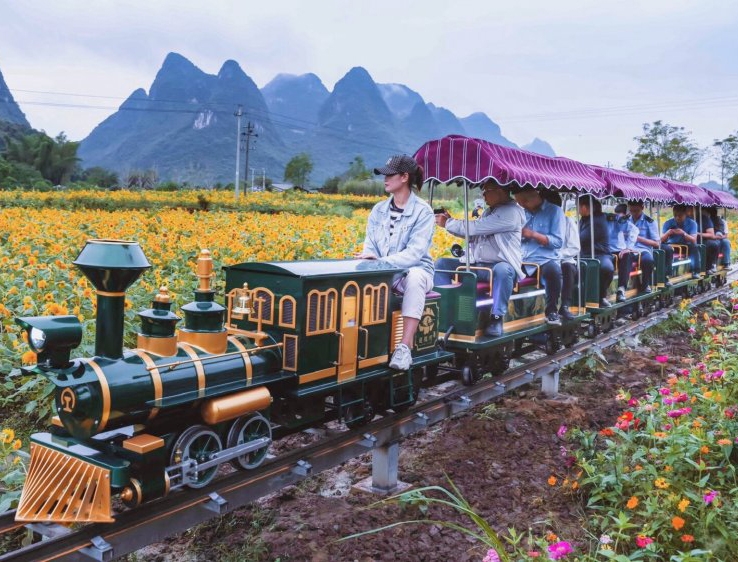 桂林遇龍河16座網紅小火車