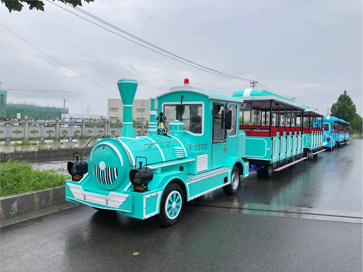 42座無軌觀光小火車（奶油藍）